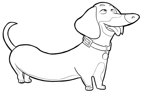 weiner dog coloring page  getcoloringscom  printable colorings