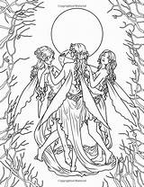 Fairy Mystical Fenech Mythical Selina Elves Myth Fairies Grown Erwachsene Ups Legend Elfen Everfreecoloring Ausmalen Elvish Visiter Mermaids Siren Fae sketch template
