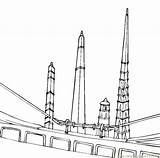 Bridge Tower Coloring Pages sketch template