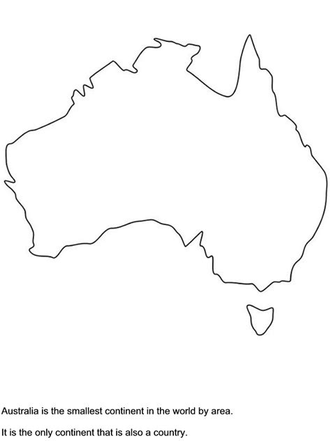 australia map  animals coloring pages learny kids