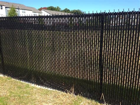 chain link fence  slats  privacy protection sound barrier