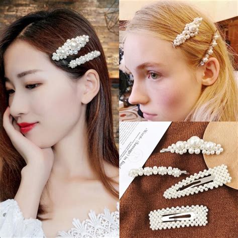 2019 Popular Fashion Pearl Hairgrip Women Girls Hair Clips Bobby Pins