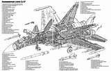 Sukhoi Flanker Cutaway Fighter Su37 Sas1946 Cutaways Ryanda sketch template