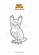 Noctowl Ausmalbild Supercolored Scyther sketch template