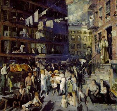 george bellows cliff dwellers   images american painting