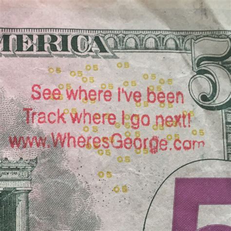 wheresgeorgecom special includes stamp  original   mess