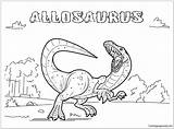 Allosaurus Pages Dinosaurs Coloring Color Online Print Printable Coloringpagesonly sketch template
