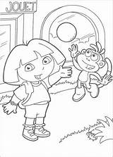 Dora Topkleurplaat Kleurplaten Meisjes Exploradora sketch template