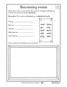 writing worksheets word lists  activities greatschools