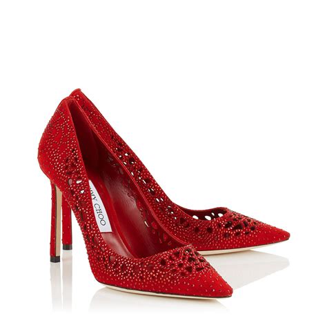 romy  jimmy choo shoes red shoes sandals heels