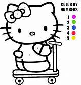 Kitty Hello Coloring Pages Color Activity Number Printable Numbers Sheets Sheet Birthday Print Kids Alphabet Cat Will Hope Enjoy Book sketch template