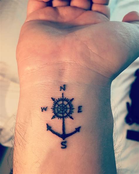 ankerkompass tätowierung compass tattoo anchor compass tattoo