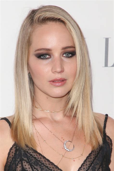 Jennifer Lawrence Straight Platinum Blonde Angled Dark