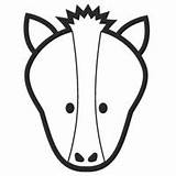 Horse Face Coloring Surfnetkids sketch template
