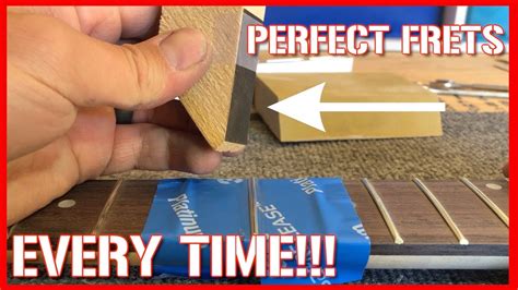 diy fret crowning  polishing hack real time saver youtube