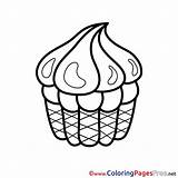 Coloring Pages Cake Printable Birthday Happy Food Kuchen Ausmalbild Zum Ausmalen Bild Sheet Title sketch template