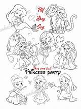 Princesses Jasmine Family sketch template