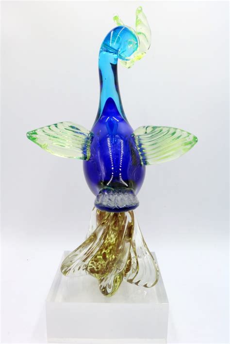 Vintage Italian Murano Art Glass Bird