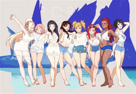 the naruto girls hd wallpaper background image