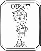 Rusty Rivets Coloring Pages Kids Rivet Colouring Ausmalbilder Printable Fun Characters Sheets Book Color Ruby sketch template