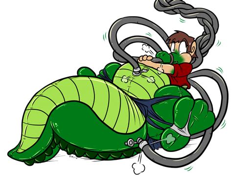 Art By Virmir Inflatable Gator Hose Attack