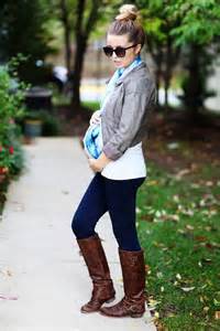 she s rocking the leggings and boots while pregnant bump style and post bump style pinterest