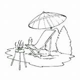 Bbq Lounge Chair Summer Surfnetkids Coloring sketch template