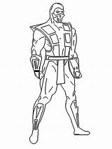 Colorear Kombat Mortal Wonder sketch template