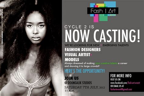 Our Casting Call Promo Graphic Design Flyer It Cast Artist Models