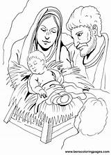 Nativity Coloring Jesus Baby Christmas Handout Below Please Print Click sketch template