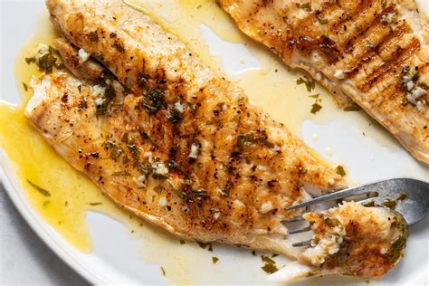 Grilled Sea Bass With Garlic Butter Recipe