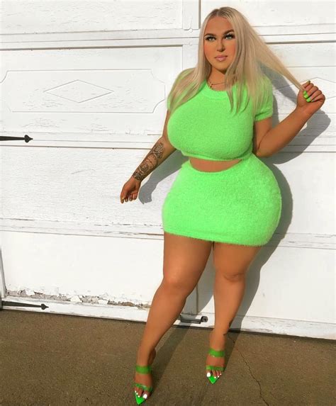 Cute Busty Big Tit Blonde Mandy In Green Mini Skirt