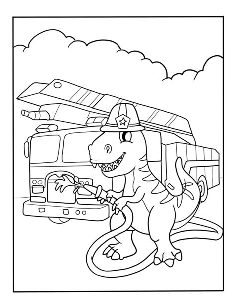 coloring pages  firetrucks