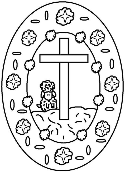 religious easter egg coloring pages  lautigamu