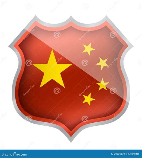 het schild van china stock illustratie illustration  china