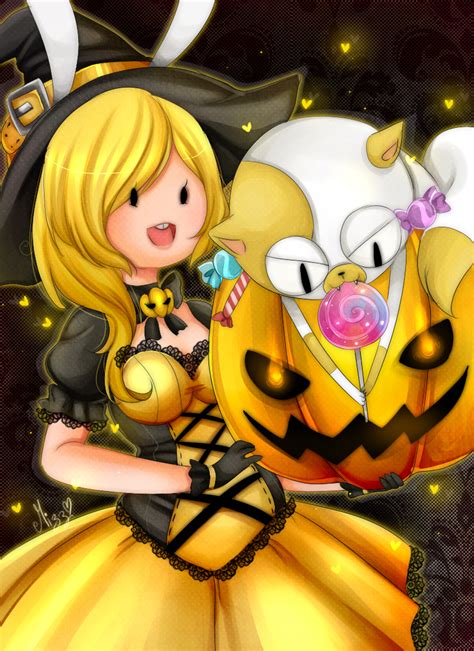 Halloween Fionna And Cake Speed Paint By Mizz Chama