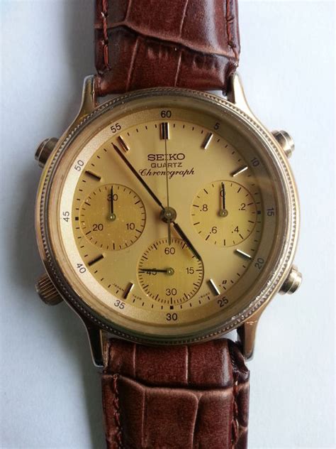 seiko chronograph vintage mens wristwatch  catawiki