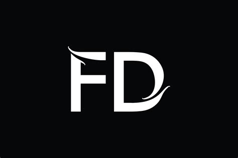 fd monogram logo design  vectorseller thehungryjpeg