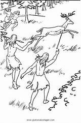 Steinzeit Neandertaler Malvorlage Cacciatore Steinzeitmenschen Malvorlagen Preistorici Stampare Menschen Preistoria Persone Personen Kategorien sketch template