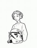 Leia Princess Coloring Pages Printable Drawing Getdrawings Comments sketch template