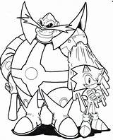 Sonic Eggman Doctor Coloring Pages Dr Hedgehog Printable Robotnik Categories La sketch template