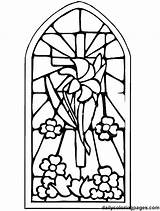 Coloring Lent Pages Cross Glass Stained Religious Easter Color Printable Catholic Methodist Christian Kids Colouring Drawing Print Template Getcolorings Getdrawings sketch template