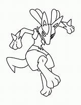 Lucario Mega Coloring Pages Getdrawings Drawing sketch template