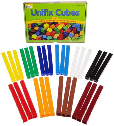 amazoncom unifix cubes package    colors industrial