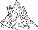 Mountain Coloring Pages Kids Printable Huge Everest sketch template