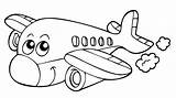 Malvorlage Flugzeug Transportmittel Ausmalbild Coloring Polizeiauto sketch template