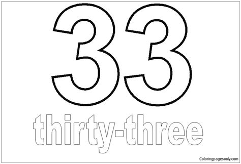 number  page coloring pages