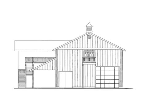 barn plans barn plan  hay storage  tack room design    thegarageplanshopcom