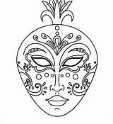 Masquerade Coloring Pages Getcolorings Getdrawings sketch template