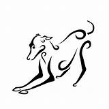 Greyhound Windhund Dog Kunst Windhunde Schablonen Strichzeichnung Leinwand sketch template